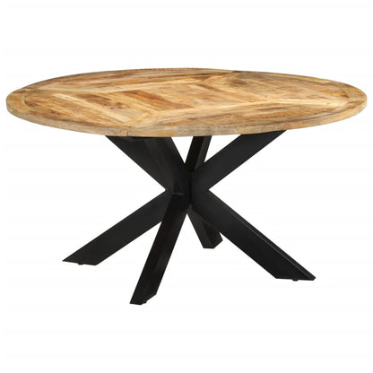 Mesa De Comedor Madera Maciza De Mango Sin Tratar Ø