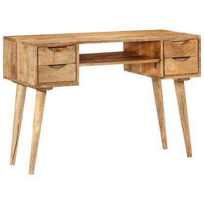 Escritorio Con Cajones Madera Maciza De Mango 110X47X76 Cm
