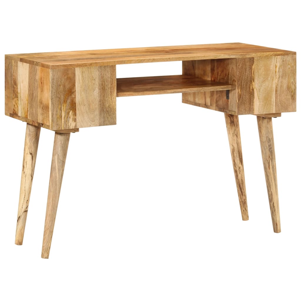 Escritorio Con Cajones Madera Maciza De Mango 110X47X76 Cm