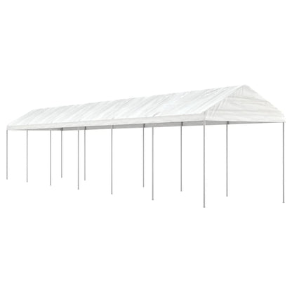 Cenador Con Techo Polietileno Blanco 2,28X2,23X2,69 M