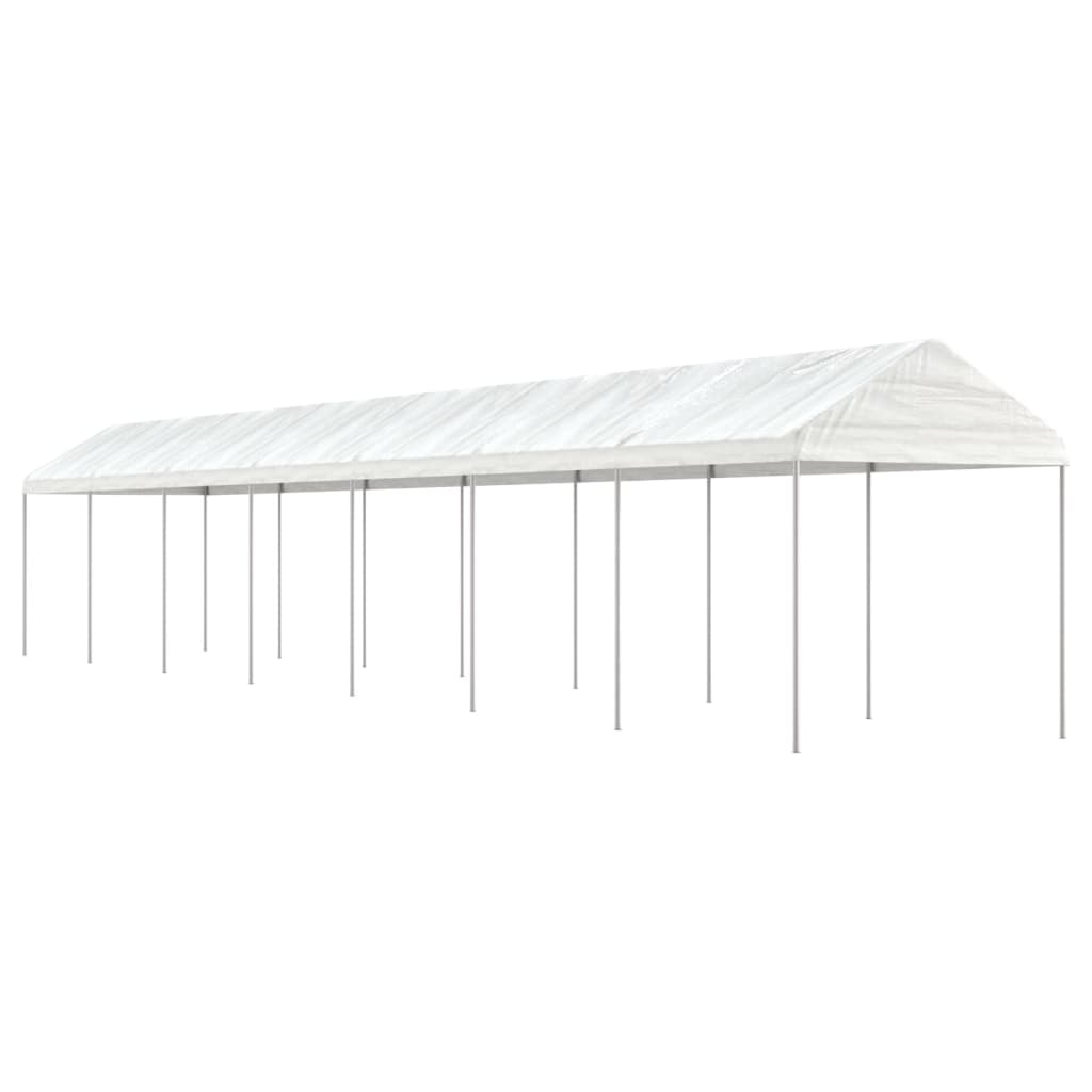 Cenador Con Techo Polietileno Blanco 2,28X2,23X2,69 M