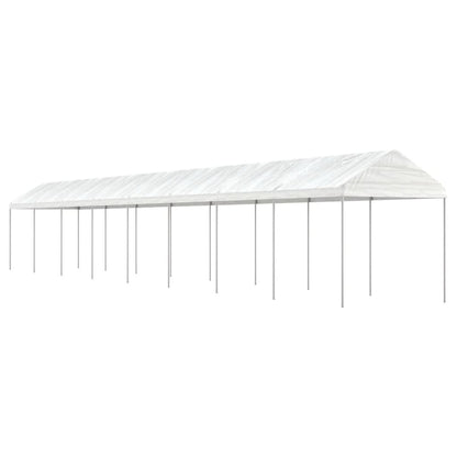 Cenador Con Techo Polietileno Blanco 2,28X2,23X2,69 M