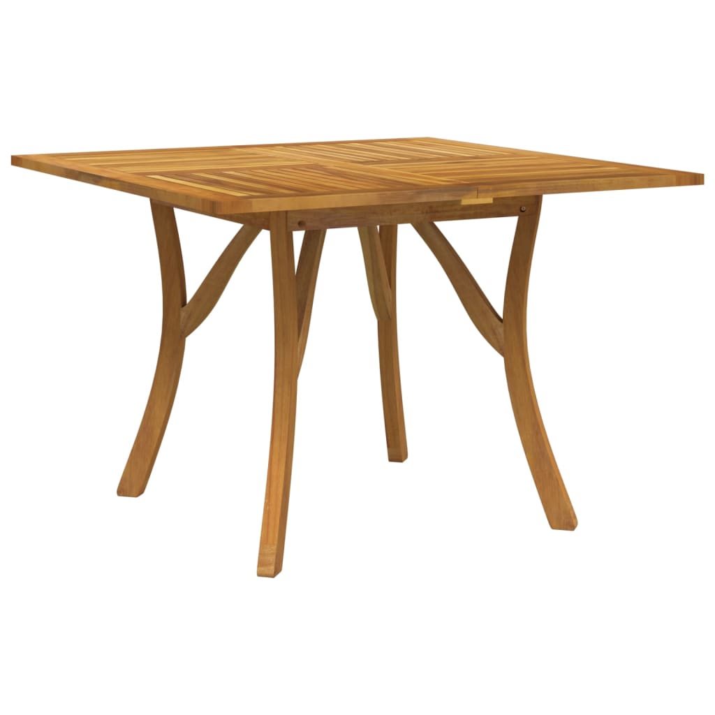 Mesa De Jardín Madera Maciza De Acacia