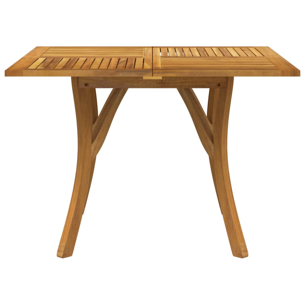 Mesa De Jardín Madera Maciza De Acacia