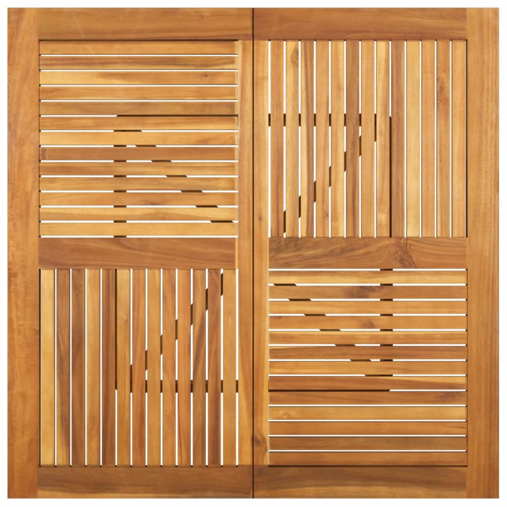 Mesa De Jardín Madera Maciza De Acacia