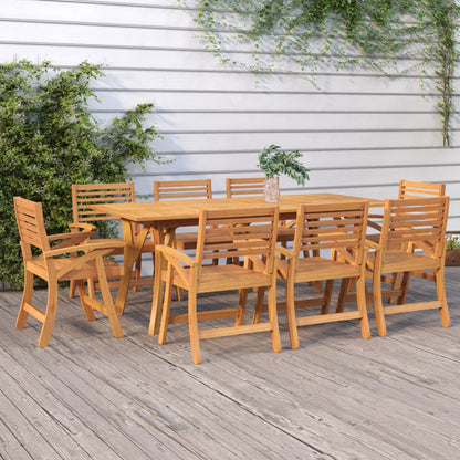 Mesa De Jardín Madera Maciza De Acacia