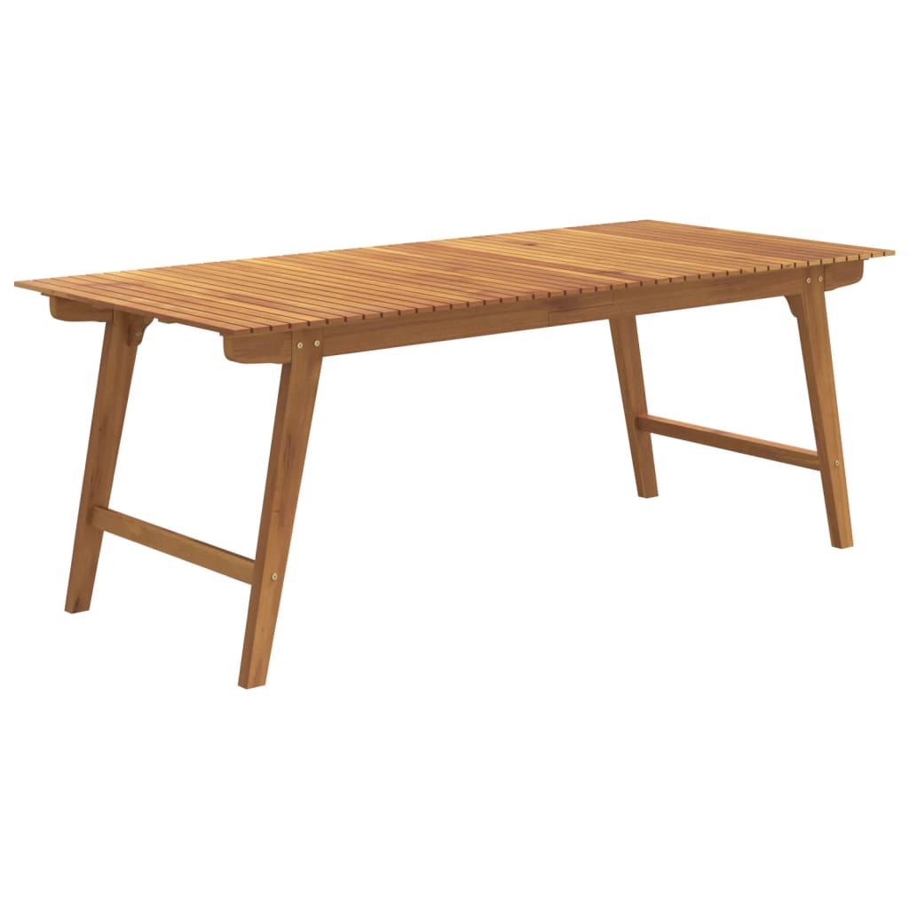 Mesa De Jardín Madera Maciza De Acacia