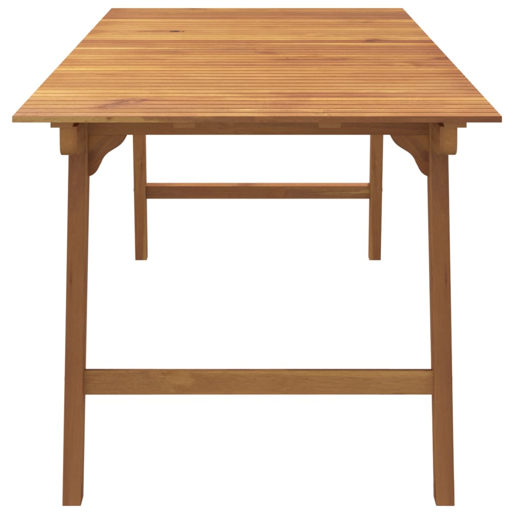 Mesa De Jardín Madera Maciza De Acacia