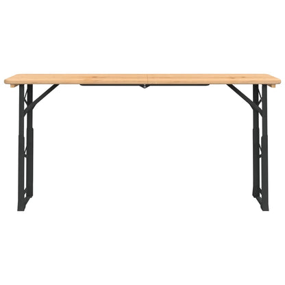 Mesa Plegable De Bar Madera Maciza Abeto 170X50X75/105 Cm