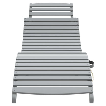 Tumbona De Madera Maciza De Acacia 184X55X64 Cm
