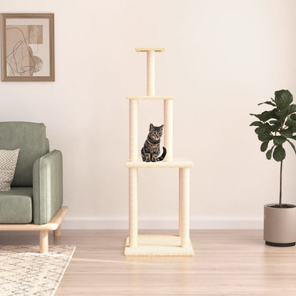 Rascador Para Gatos Con Postes De Sisal 149 Cm