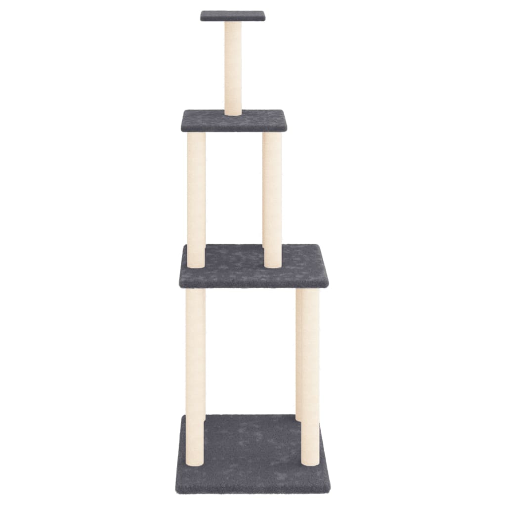 Rascador Para Gatos Con Postes De Sisal 149 Cm