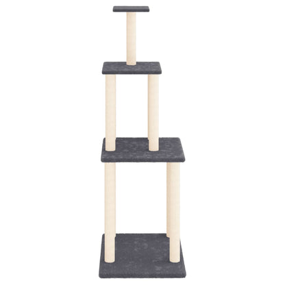 Rascador Para Gatos Con Postes De Sisal 149 Cm