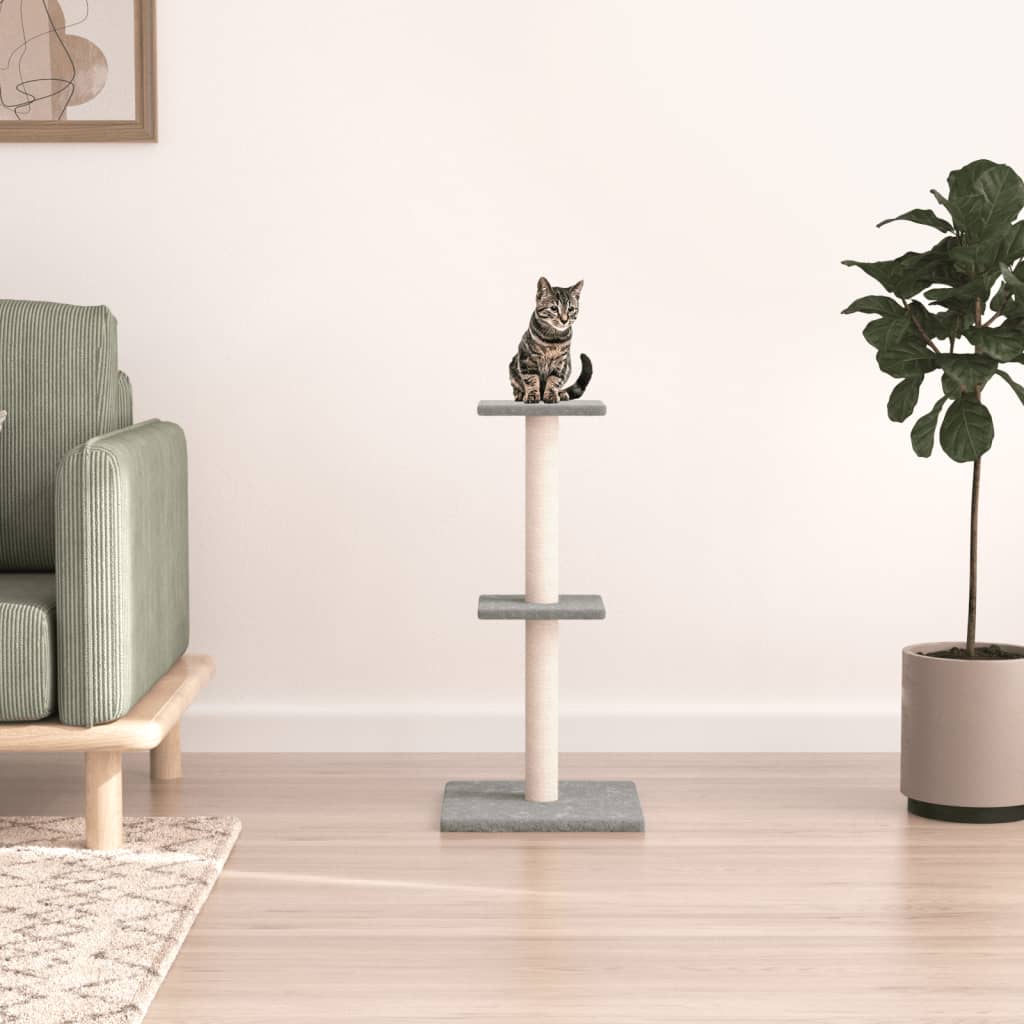 Rascador Para Gatos Con Postes De Sisal Color 73 Cm