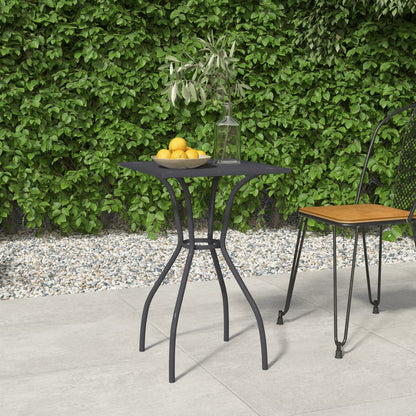 Mesa De Jardín Malla De Acero Gris Antracita