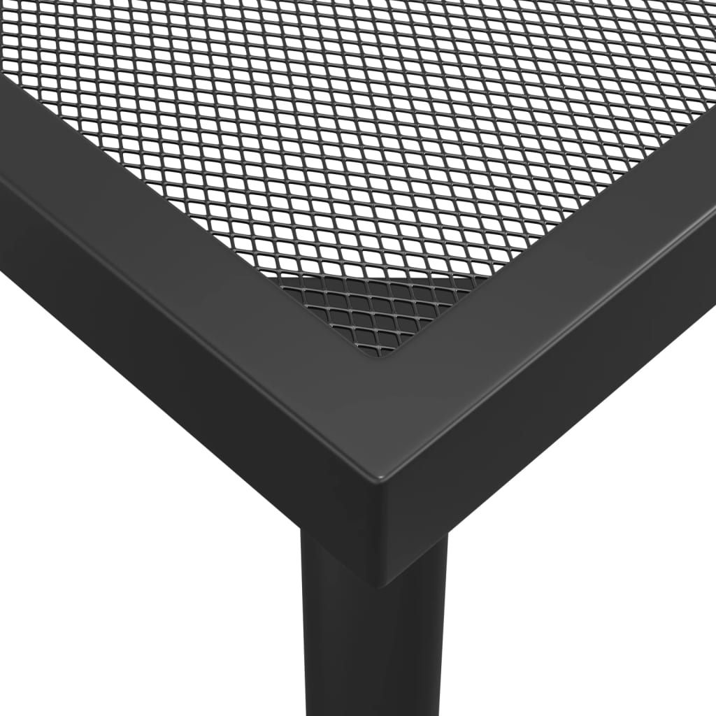 Mesa De Jardín Malla De Acero Gris Antracita