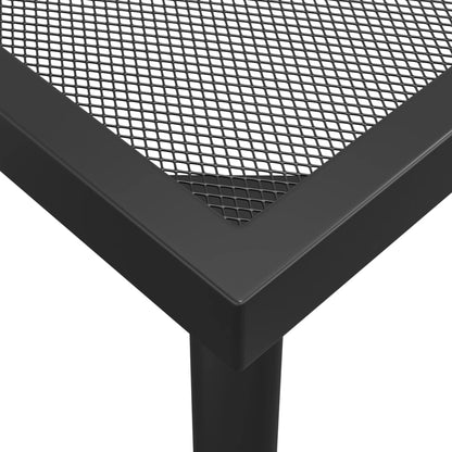 Mesa De Jardín Malla De Acero Gris Antracita