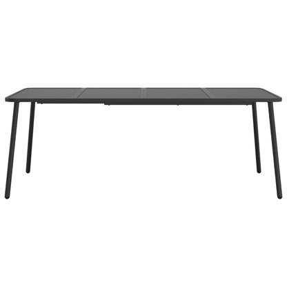 Mesa De Jardín Acero Gris Antracita