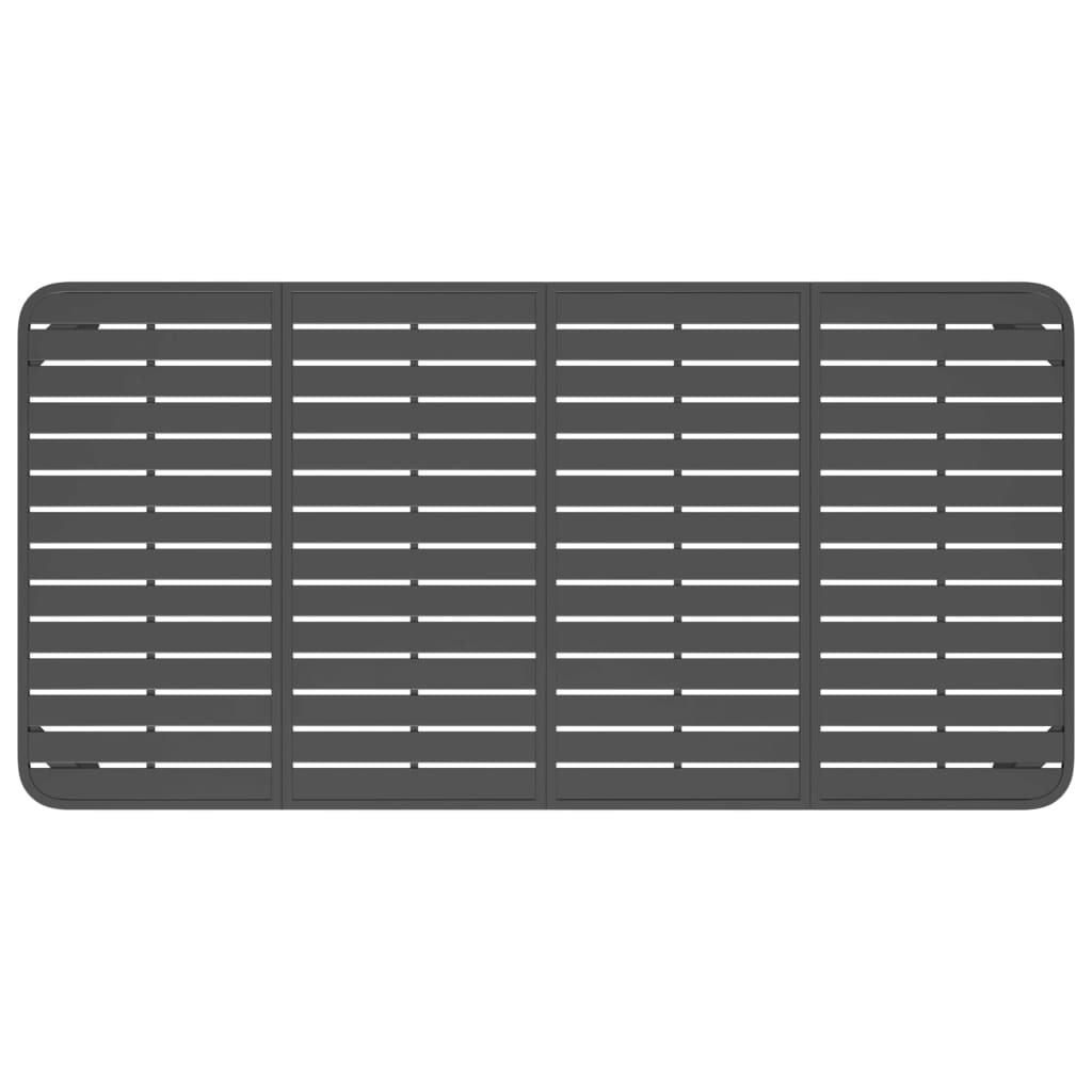 Mesa De Jardín Acero Gris Antracita