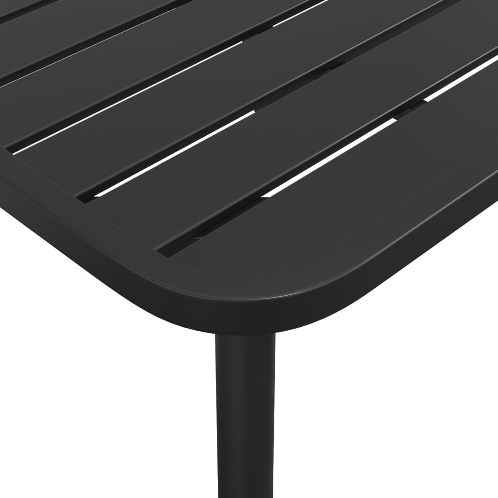 Mesa De Jardín Acero Gris Antracita