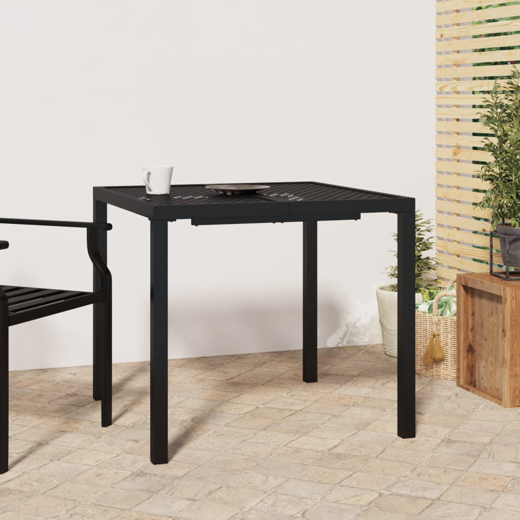 Mesa De Jardín De Acero Gris Antracita