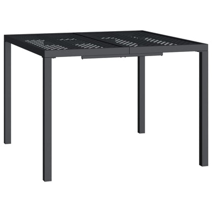 Mesa De Jardín De Acero Gris Antracita