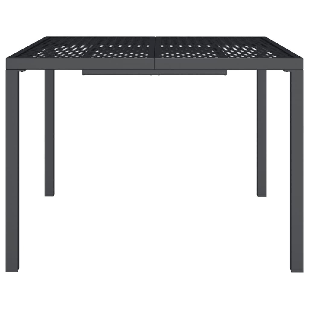 Mesa De Jardín De Acero Gris Antracita