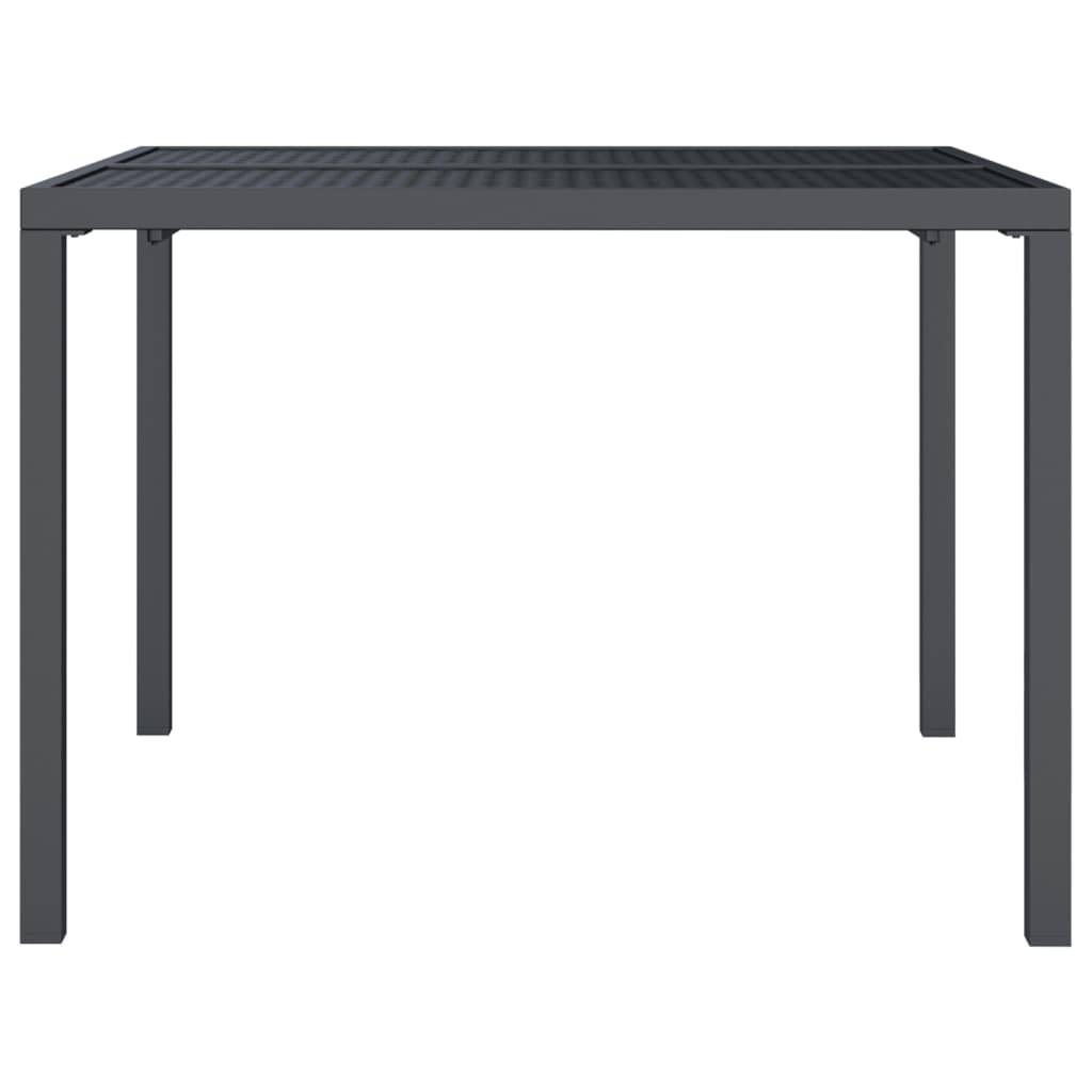 Mesa De Jardín De Acero Gris Antracita