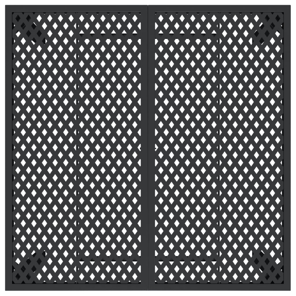 Mesa De Jardín De Acero Gris Antracita