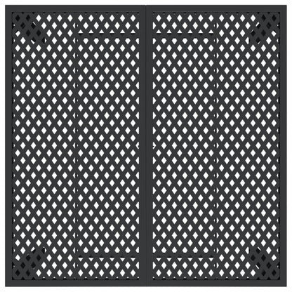 Mesa De Jardín De Acero Gris Antracita
