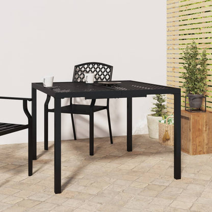 Mesa De Jardín De Acero Gris Antracita