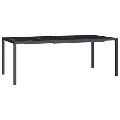 Mesa De Jardín De Acero Gris Antracita