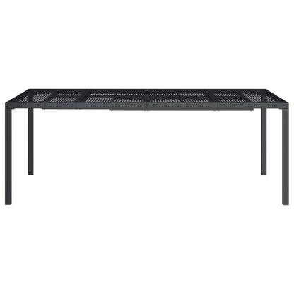 Mesa De Jardín De Acero Gris Antracita