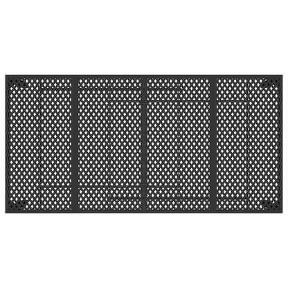 Mesa De Jardín De Acero Gris Antracita