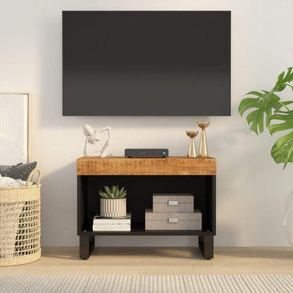 Mueble De Tv Madera Maciza De Mango 60X33X43,5 Cm