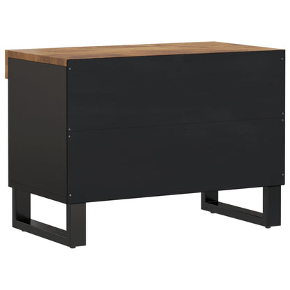 Mueble De Tv Madera Maciza De Mango 60X33X43,5 Cm