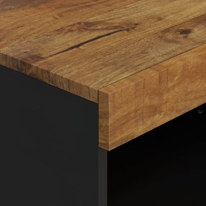 Mueble De Tv Madera Maciza De Mango 60X33X43,5 Cm