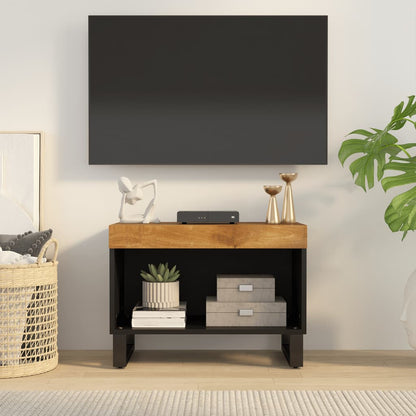 Mueble De Tv Madera Maciza De Mango 60X33X43,5 Cm