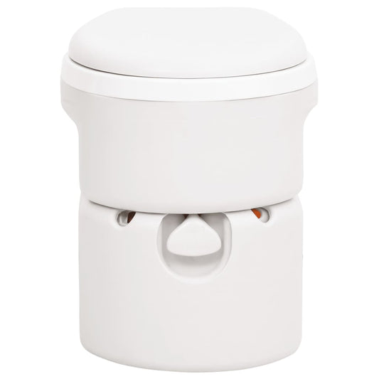 Inodoro De Camping Integrado Hdpe Y Pp Blanco 24+17 L