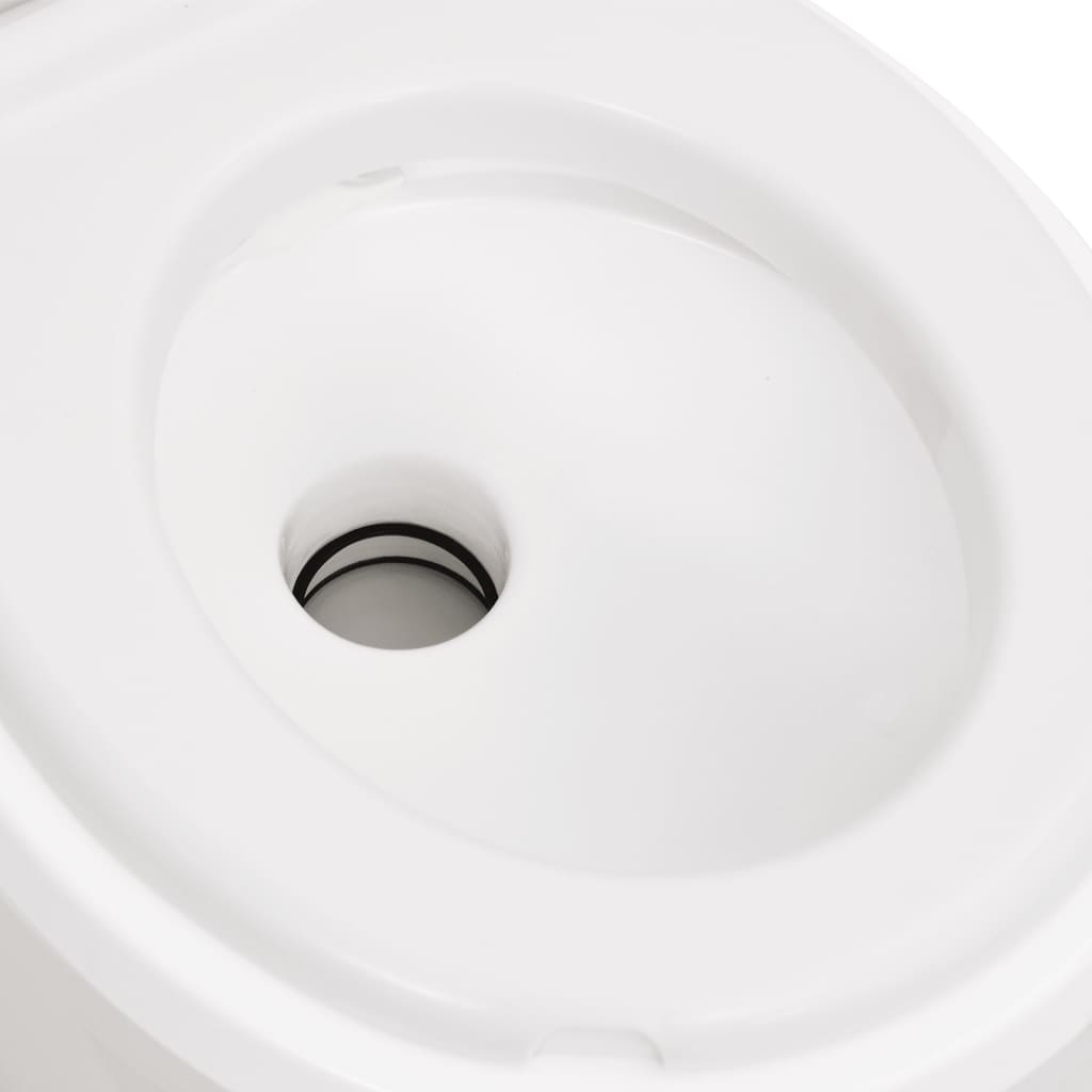 Inodoro De Camping Integrado Hdpe Y Pp Blanco 24+17 L
