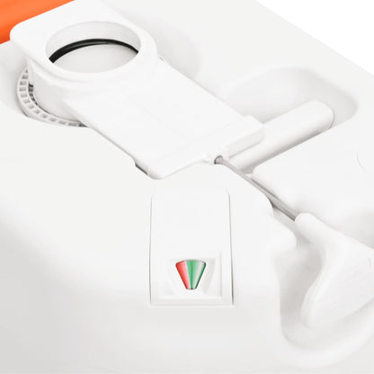 Inodoro De Camping Integrado Hdpe Y Pp Blanco 24+17 L