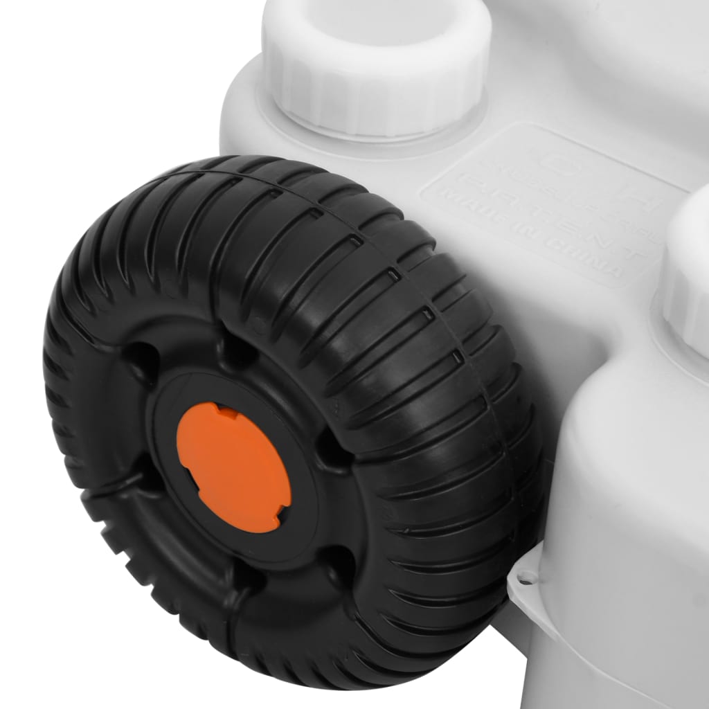 Depósito De Agua Con Ruedas Para Camping Gris 30 L