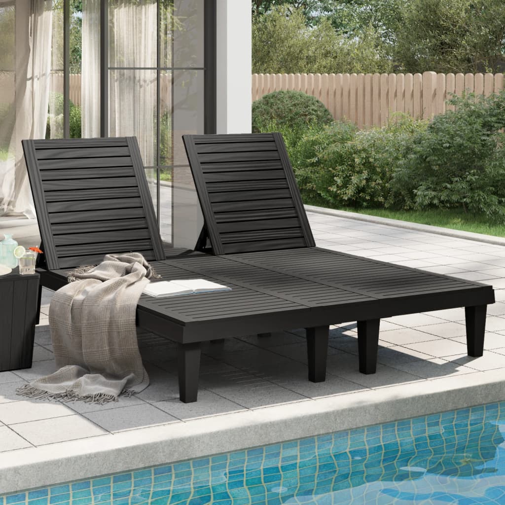 Tumbona Doble De Polipropileno 155X138X83 Cm