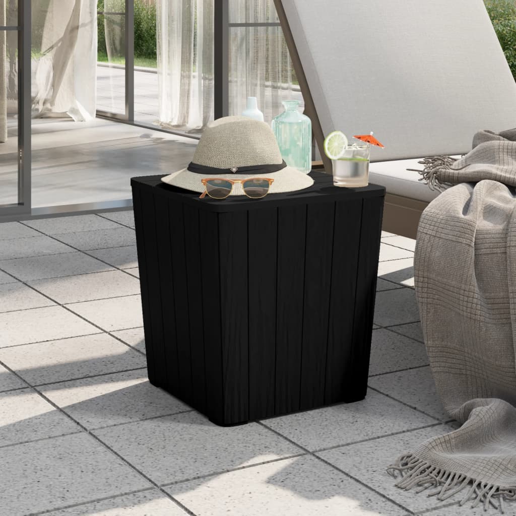 Mesa De Jardín Con Tapa Extraíble Polipropileno Claro
