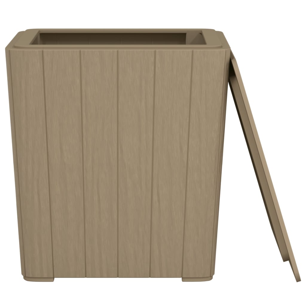 Mesa De Jardín Con Tapa Extraíble Polipropileno Claro