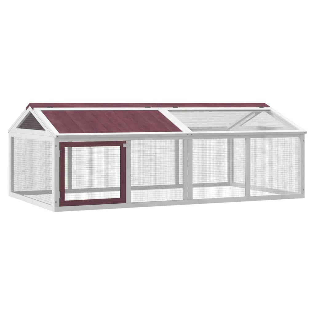 Corral De Animales Madera Maciza Pino 200X112,5X74 Cm