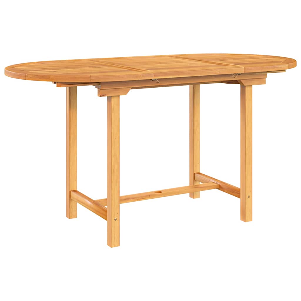 Mesa De Jardín Extensible Madera Maciza Teca 110-