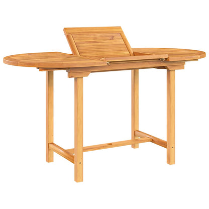 Mesa De Jardín Extensible Madera Maciza Teca 110-