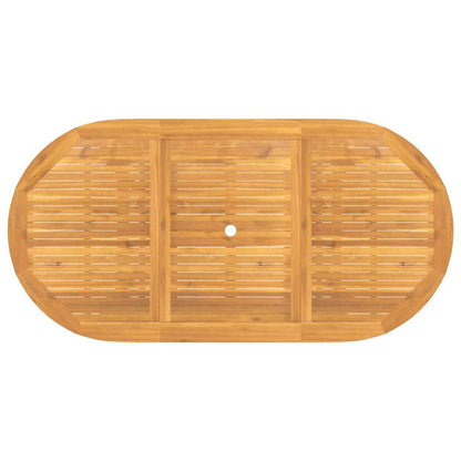 Mesa De Jardín Extensible Madera Maciza Teca 110-