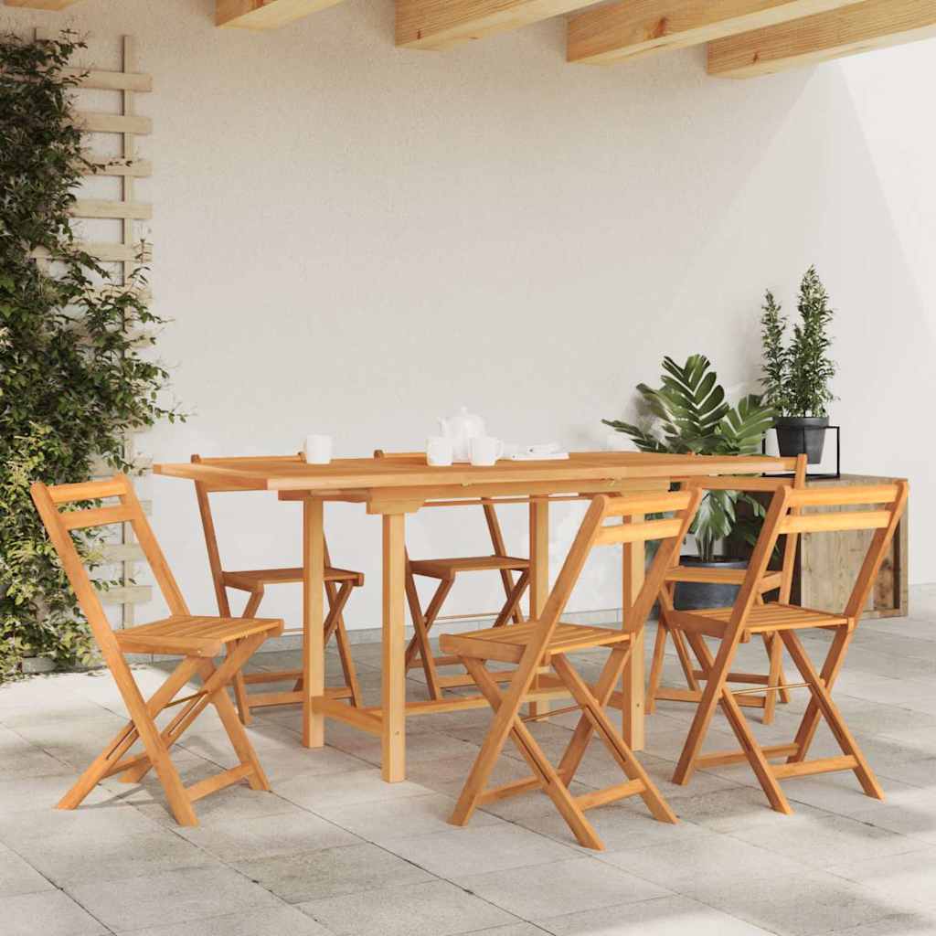Mesa De Jardín Extensible Madera Maciza Teca 110-